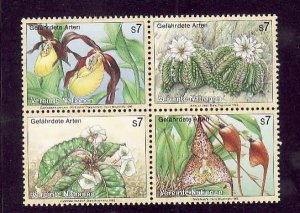 United Nations Vienna-Sc#199a- id8-unused NH set-Endangered-Plants-Flowers-1996-