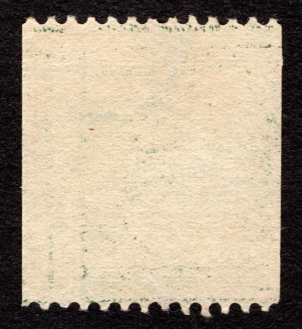 1908, US 1c, Franklin, Used, Errors on the top frameline, Sc 348