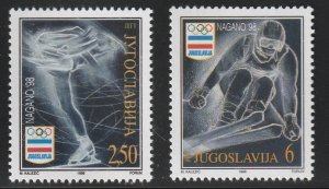 Yugoslavia 1998 MNH Stamps Scott 2400-2401 Sport Olympic Games Skiing