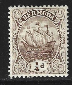 Bermuda Scott #40 Mint 1/4p Caravel 2022 CV $3.00