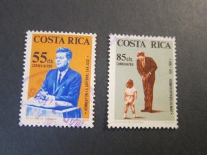 Costa Rica 1965 Sc C418-9 FU