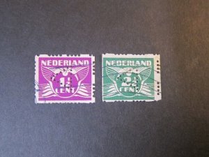 Netherlands 1930 Sc 166b,169b FU
