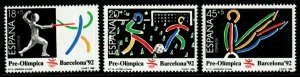 Spain 1989 MNH Stamps Scott B150-152 Sport Olympic Games Football Soccer