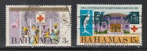 Bahamas # 307-308, British Red Cross Centennial, Used, 1/2 Cat.