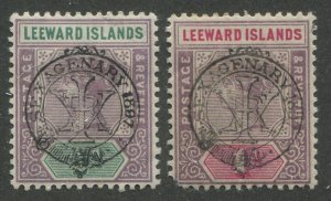 LEEWARD ISLANDS #9, 10 MINT