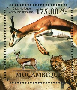 Antelopes Stamp Impala Litocranius Walleri Souvenir Sheet MNH #4958 / Bl.510