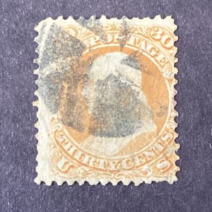 US Stamps - SC# 71 - Used - Fancy Cancel  - SCV = $210.00