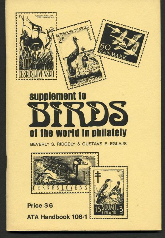 ATA book for topical Birds of the world on stamps