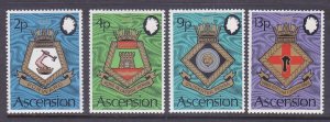 Ascension 166-69 MNH 1973 Navel Arms Full Set of 4