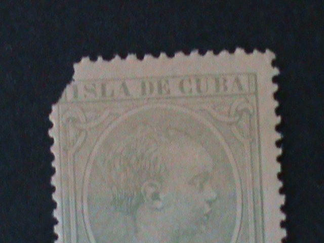 ​CUBA-1890-SC#144 ERROR-KING ALFONSO- MISSING SOME COLOR ON TOP-:MH VF-LAST ONE