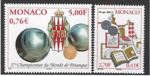 Monaco SC#2209, 2212 MNH VF...Great Opportunity!