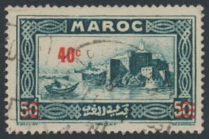 French Morocco   SC# 148 Used   OPT surcharge      see details and scans 