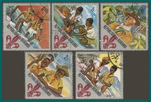 Burundi 1967 Boy Scouts, postage, CTO 207-211,SG308-SG312