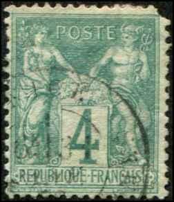 France SC# 66 Peace & Commerce 4c  Used  SCV $55.00