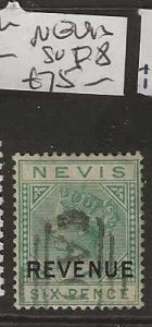 NEVIS SG F8   QV  6D  REVENUE  VFU  P0609B H