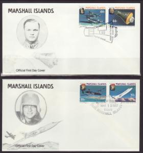 Marshall Islands 136-141 Aviation 1987 Set of 3 U/A FDC