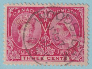 CANADA 53  USED - INTERESTING CANCEL -  NO FAULTS VERY FINE! - SRK