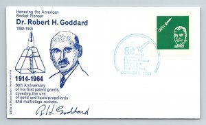 1964 Honoring Dr. R. Goddard - 50th Anniv - 1st Patent Grants - F2836