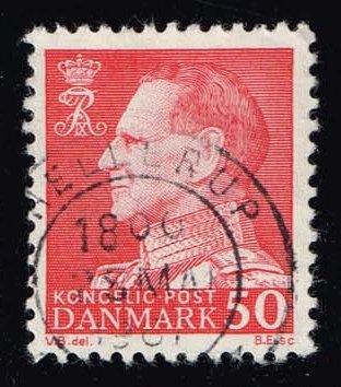 Denmark #418 King Frederik IX (fluor); used (0.50)