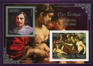 GUERCINO Erotic Art Silver s/s Perforated Mint (NH)