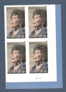 5259 Lena Horne Plate Block Mint/nh (Free Shipping)