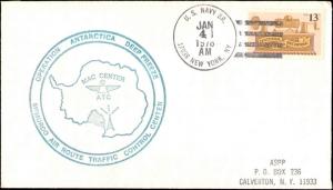 1978 US NAVY NEW YORK ANTARCTIC CACHET FOR TRAFFIC CONTROL CENTER