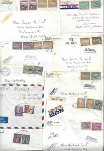 SAUDI ARABIA 1960 70 COLLECTION OF 10 COMMERCIAL COVERS FRANKED MOSTLY DAM GAS