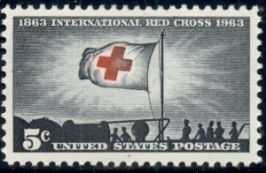 #1239 5¢ RED CROSS LOT OF 400 MINT STAMPS, SPICE UP YOUR MAILINGS!