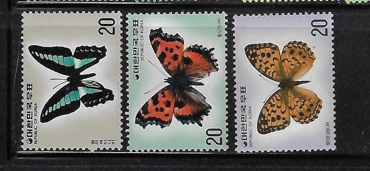 REP. KOREA 1976 BUTTERFLIES#1004 - 1013 MNH