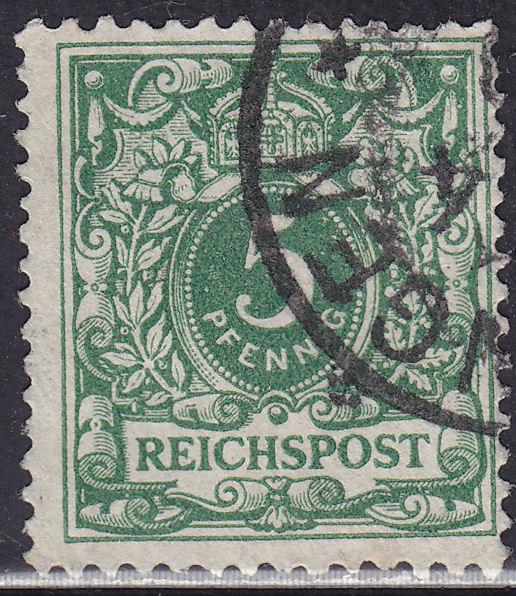 Germany 47 USED 1889 Reichspost 5Pf