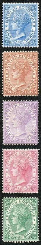 British Honduras SG12/16 Wmk CC Perf 14 Set of 4 Fresh M/M