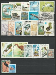 Uccelli Aquatici Waterbirds Water Birds Nice Selection Topical Stamps 15718-