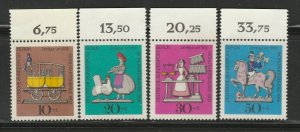 1969 Berlin West Mi. 348-351 Mint Fresh MNH** 16260-