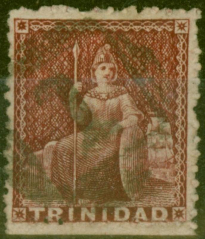 Trinidad 1863 Lake SG69a Wmk Sideways Fine Used