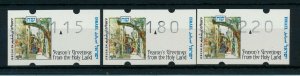 ISRAEL 1997 KLUSSENDORF CHRISTMAS BASIC RATES  TARIFF 8 SET MNH   