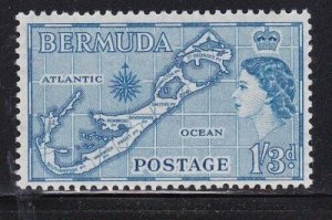 Album Tesori Bermuda Scott# 157 1sh3p Elizabeth Mappa come Nuovo Sinistra