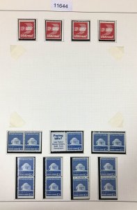 MOMEN: US STAMPS  UNUSED NO GUM COLLECTION  LOT #11644