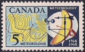 Canada #479 5 cent Meteorological mint OG NH EGRADED VF 79