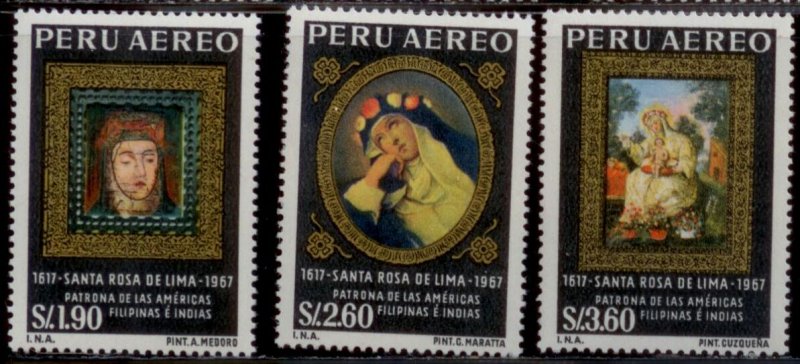 Peru 1967 SC# C213-5 MNH-OG E48