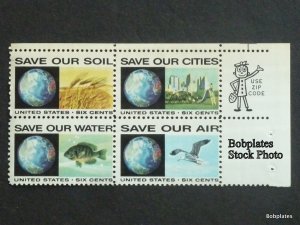 BOBPLATES #1410-3 Anti Pollution Zip Block F-VF NH ~ See Details for Positions