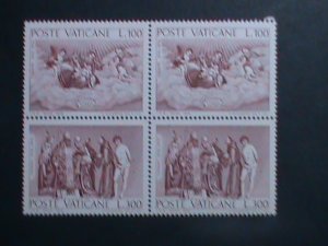 ​VATICAN 1976 SC# 590 VIRGIN & THE CHILD BY TITIAN-MNH-BLOCK OF 4 VERY FINE