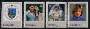 St Helena 372-5 MNH Princess Diana 21st Birthday, Crest