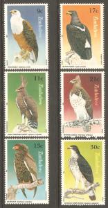 ZIMBABWE Sc# 481 - 486 MNH FVF Set-6 Birds Eagle Hawk