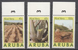 Aruba - 1987 Aloe Vera Sc# 29/31 - MNH (7403)