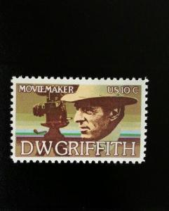 1975 10c D.W. Griffith, Motion Pictures Scott 1555 Mint F/VF NH