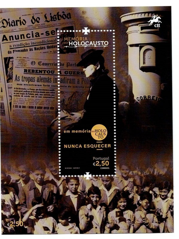 Portugal 2021 Holocaust Memorial - MNH Souvenir Sheet Sc#4329 Mf#BL656 YT#F4730