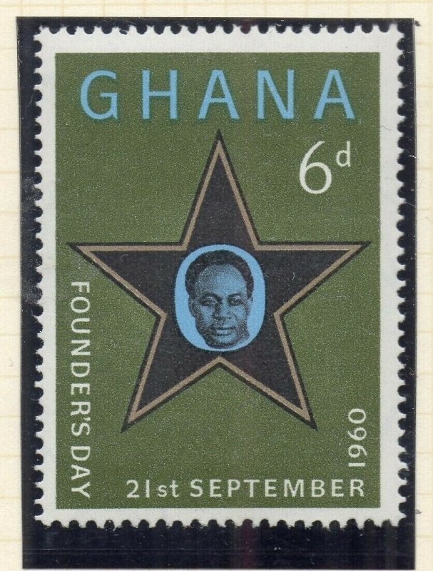 Ghana 1960 Early Issue Fine Mint Hinged 6d. NW-167793