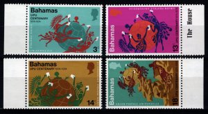 Bahamas 1974 Anniv. Of Universal Postal Union, Marginal Set [Mint]