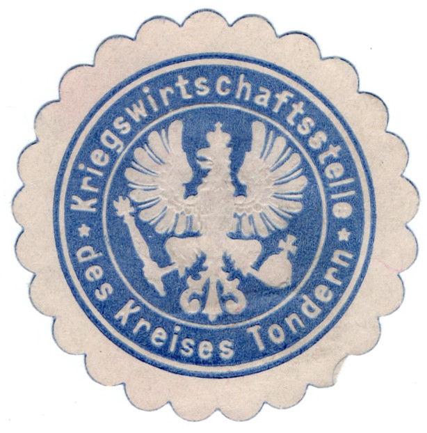 (I.B-CK) Germany (Great War) Cinderella : War Supplies Department Seal (Tondern)