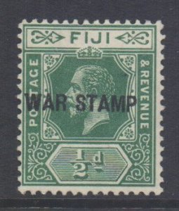 Fiji Scott MR1 - SG138b, 1915 War Tax 1/2d MH*